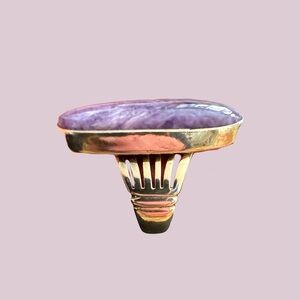 P. Sanchez Sterling Silver Amethyst Ring